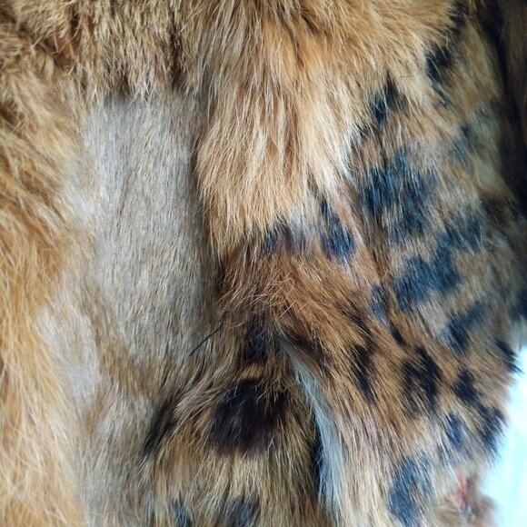 Vintage Winner's Circle Real Rabbit Fur Cape Size Large - Picture 4 of 6